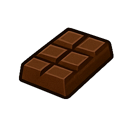 Dark chocolate : 60 g

