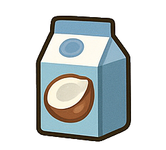 Coconut milk : 3 tbsp
