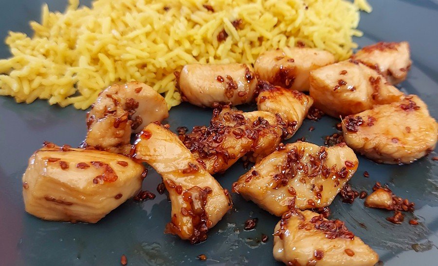 Sliced chicken with Anise, Honey & Lemon