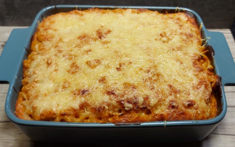 Pasta Gratin with Aurore Sauce